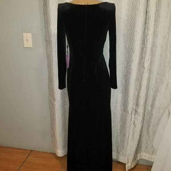 NWT TPonline Velvet Mermaid Prom Dress Long Evening Party Dress - Picture 6 of 15